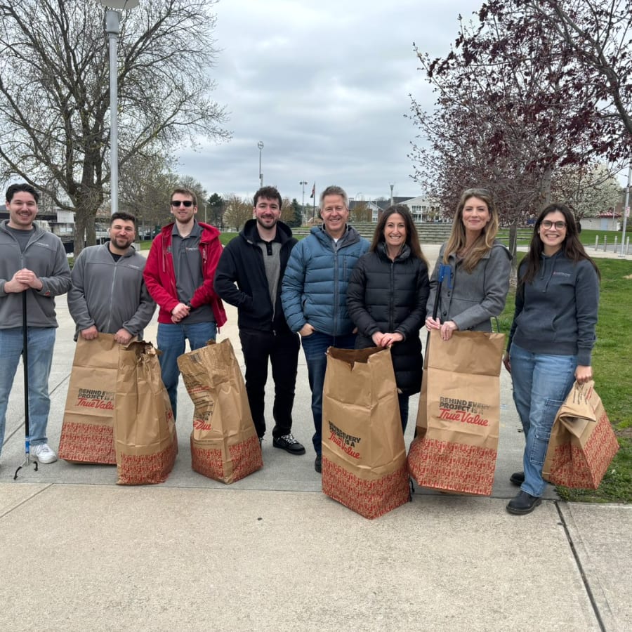 OrbitalFire crew members at Earth Day cleanup, Troy NY